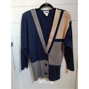 Vintage 80s-90s d'knits Long Cardigan M